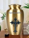Human Decorative Religious Cross Cremation Urn