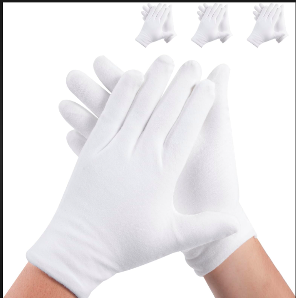 Cotton Hand Gloves - Disposable, Recyclable, Sterilized | Ideal For Cleaning, Food Handling, Industrial And Medical Use