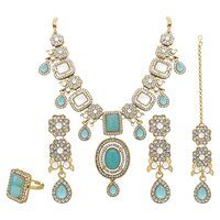 Square Floral Elegance Choker Necklace Set....