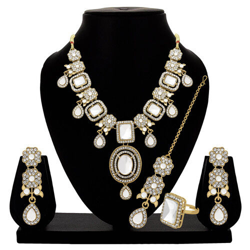 Square Floral Elegance Choker Necklace Set.....