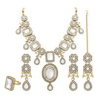 Square Floral Elegance Choker Necklace Set.....