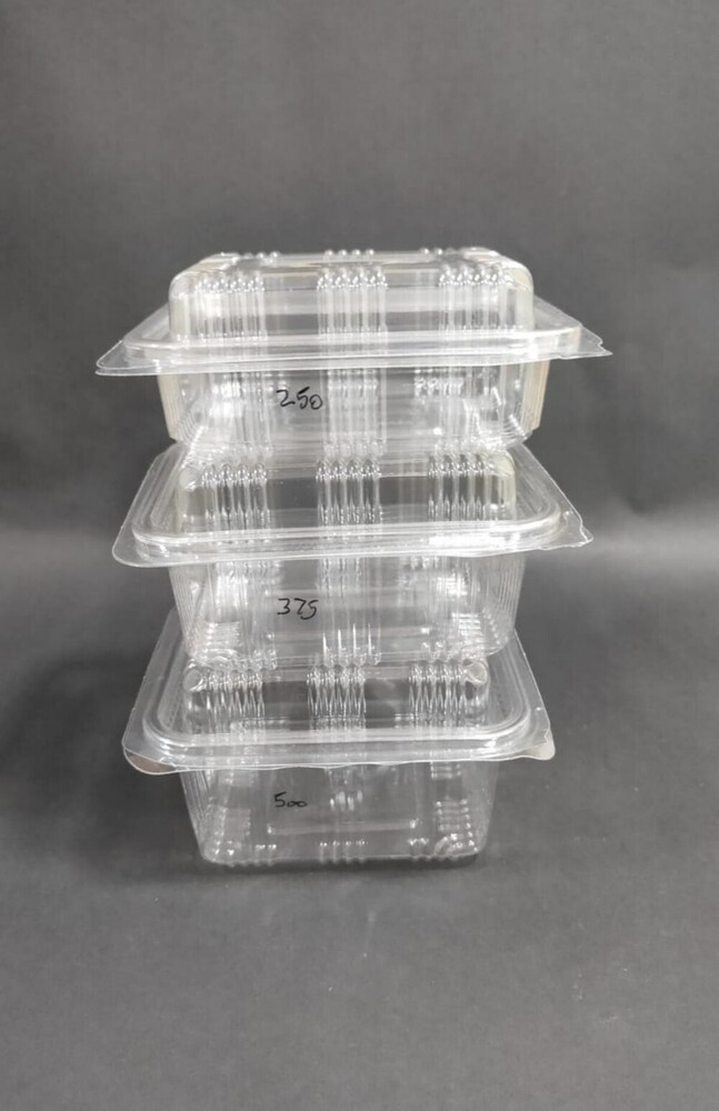 Transparent Pet Hinged Box - Color: Different Available