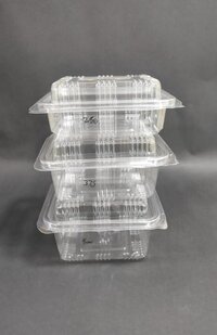 Transparent Pet Hinged Box - Color: Different Available