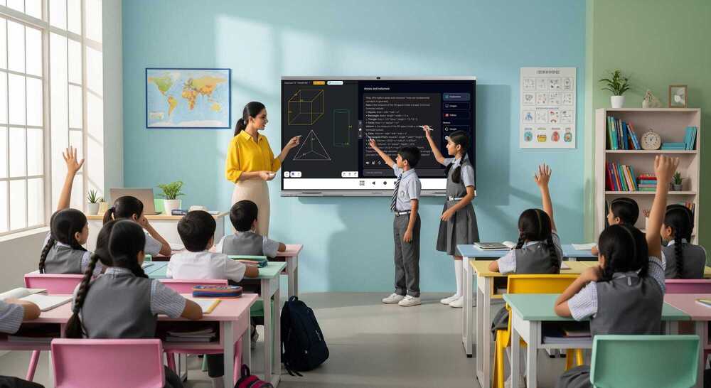 Teachmint X2 Digital Board For Teaching - Advantage: Supports Hybrid & Smart Class Models