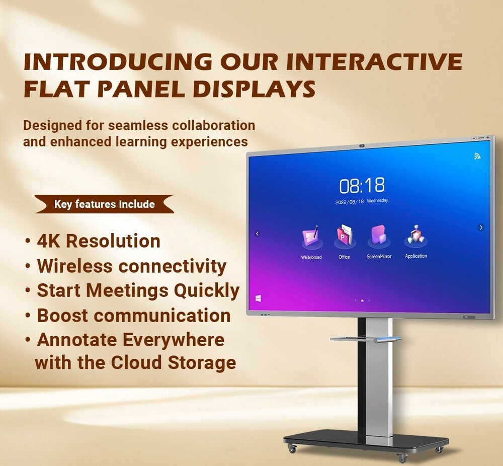 High Solid Interactive Classroom Boards 65 Inch