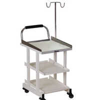 Ecg Machine Trolley - Color: Silver