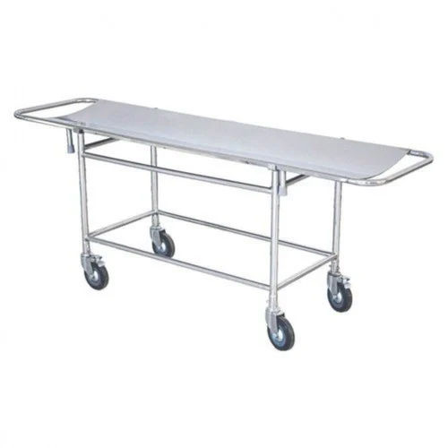 Stretcher Trolley For Hospital - Color: Silver