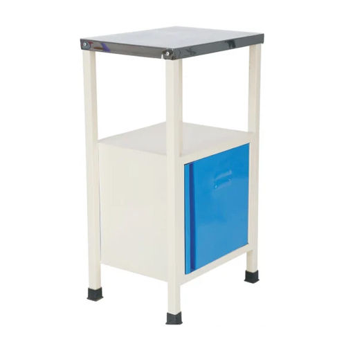 Stainless Steel Hospital Bedside Locker - Color: Blue