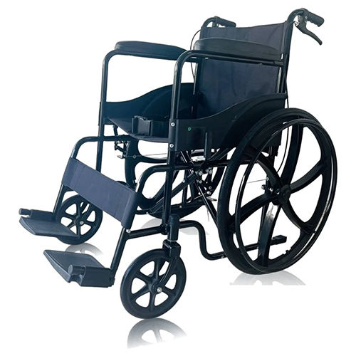 Folding Wheelchair - External Width: 17 Inch Inch (In)