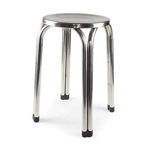 Stainless Steel Stool For Hospital - Color: Silver