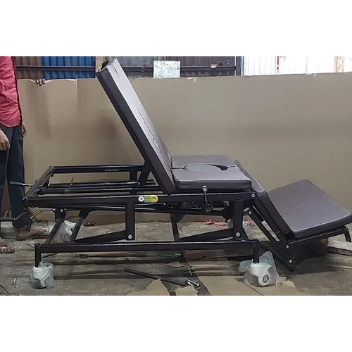 7 Function SS Manual Bed With Commode