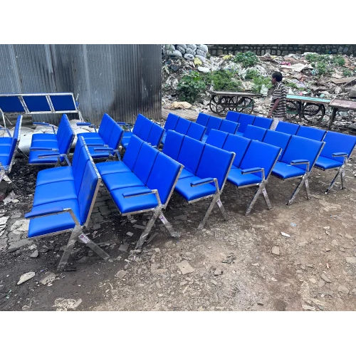 3 Seater Waiting Area Chair - Color: Blue