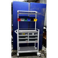Medical Crash Cart - Color: White Paint Coated