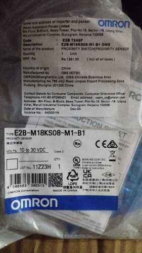 OMRON, PROXIMITY SENSOR, E2B-M18KS08-M1-B1