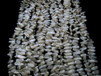 Natural White Biwa Pearl Fancy Shape 16to20mm Beads 34 Inches long