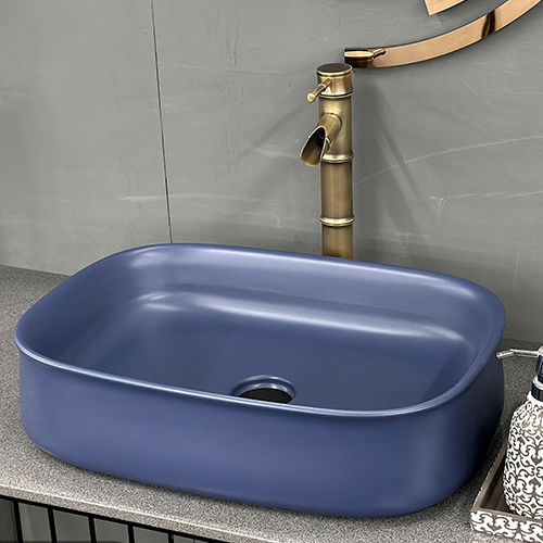 Nctt-609 Matt Navy Blue Table Top Basin - Installation Type: Above Counter