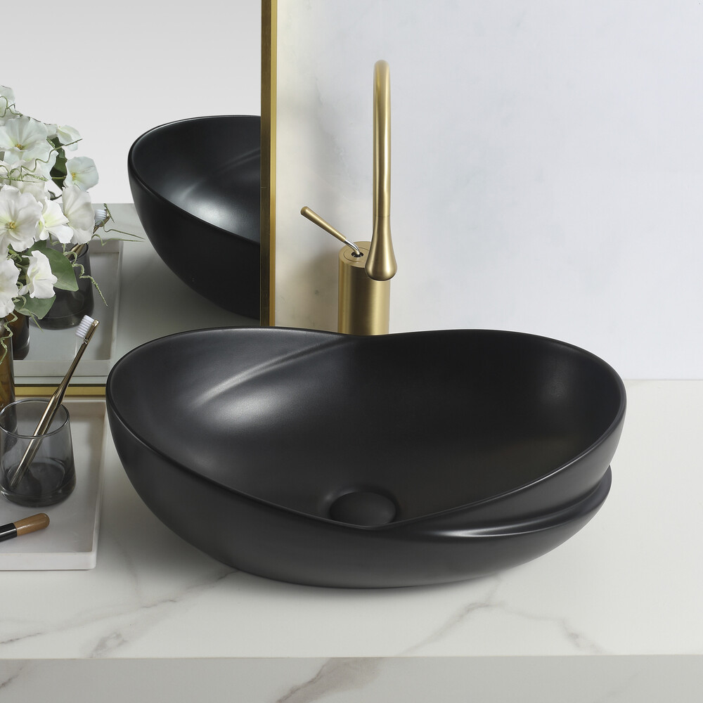 Matt Black Table top basin Imported