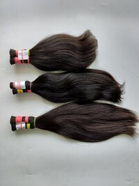 Raw Unprocessed Natural Straight  Human Hair Unstitched Bulk