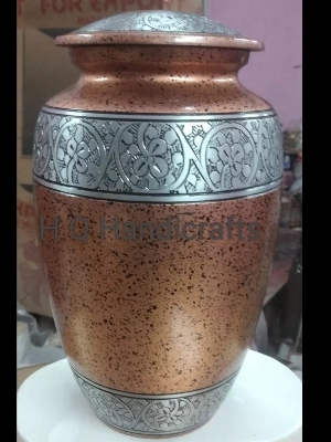 Classic Painting Black Fire Urn - Material: Metal