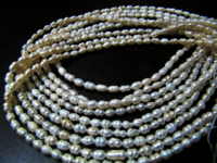 Natural Fresh Water Pearl 5-6mm Rice Pearl Beads 13 inches Long