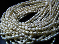 Natural Fresh Water Pearl 5-6mm Rice Pearl Beads 13 inches Long