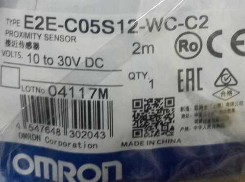 OMRON PROXIMITY SENSOR, E2E-C05S12-WC-C2