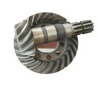 11 Inch Cast Iron Thresher Crown Pinion Gear - Iron Material, Silver Finish | Industrial Usage, Durable Pinion Gears