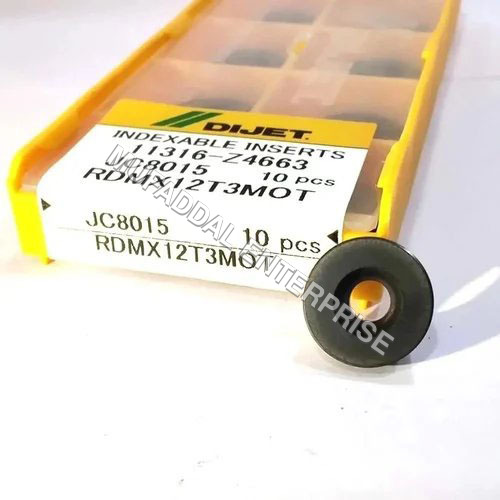 SDMT 120410 Cutter Insert - Carbide, 10mm Thickness, Black | CNC Machine Compatible, Hard Material, Box of 10 Pieces