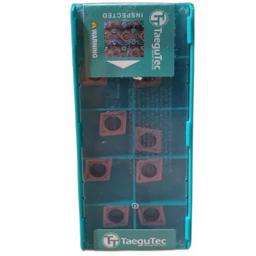 SNGX130607 TaeguTec Cutter Inserts - Carbide 3mm Thickness Silver Color | CNC Machine Usage Hardness: Hard Box of 10 Pieces
