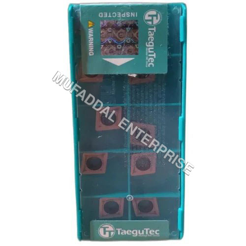 SNGX130607 TaeguTec Cutter Inserts - Carbide, 3mm Thickness, Silver Color | CNC Machine Usage, Hardness: Hard, Box of 10 Pieces