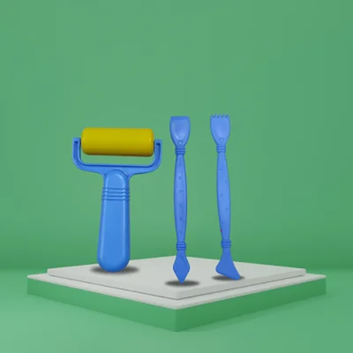 Roller With Handle - High Quality Plastic, Various Sizes Available, Plain Style