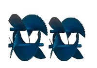 2 Pcs of Spiral Ridger for 7 & 9 HP Petrol Power Tiller