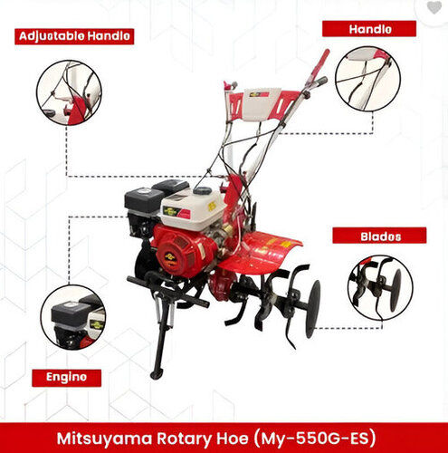 Mitsuyama MY-550G-ES, 7 HP 2 in 1 Start Power Tiller/Weeder/Cultivator for Agriculture