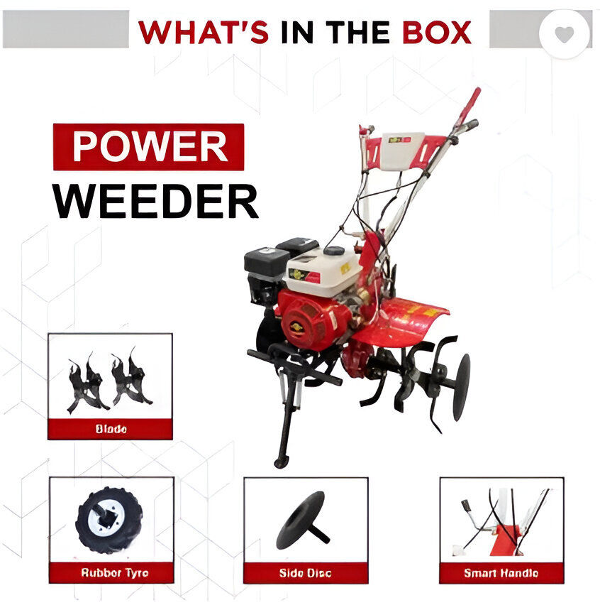 Mitsuyama MY-550G-ES, 7 HP 2 in 1 Start Power Tiller/Weeder/Cultivator for Agriculture