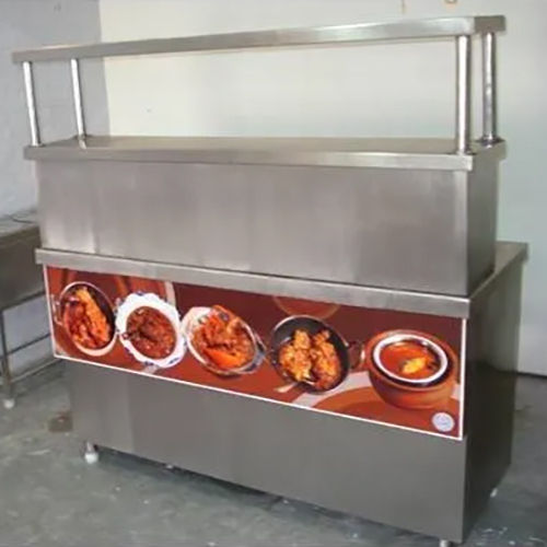 Stainless Steel Parcel Display Counter - Design: Modern