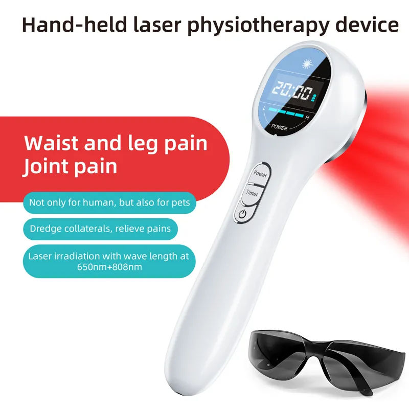 Cold Laser Red Light Infrared Physiotherapy Device Therapy Pet Pain Relief LLLT