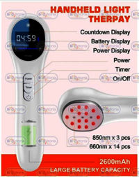 Red Light Device for Body Infrared Light Hand Held Device Portable Handy Laser Physiotherapy