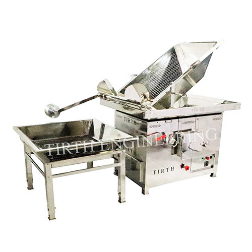 75 Kg Oil Batch Fryer With Auto Temperature Control Gas Heating System Te26 - General Use: Industrial