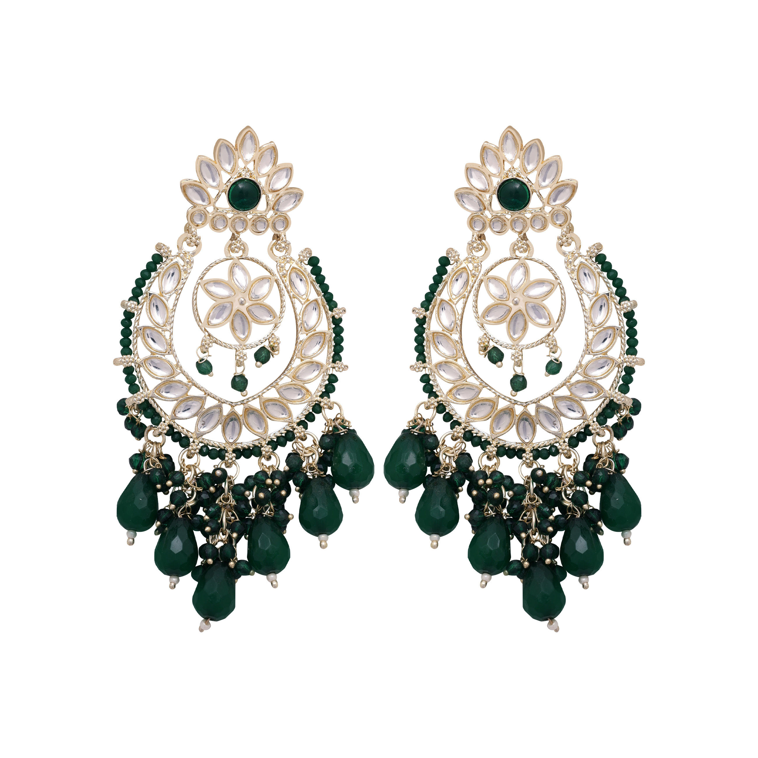 Kundan Elegance Chandbalis Earrings