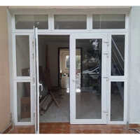 Aluminum Casement Door - 6 Mm Polished Finish | Durable Alloy, Fiberglass Screen, Customizable Colors For Commercial And Residential Use