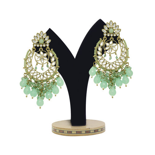 Kundan Elegance Chandbalis Earrings.