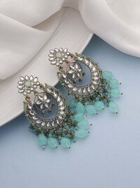 Kundan Elegance Chandbalis Earrings.