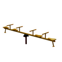 Four Seater Seesaw 1 - Body Steel Triple Metal Slide Bs-105 | Designed For Children's Fitness, Durable Metal Construction, Engaging Play Equipment