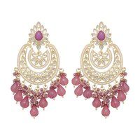 Kundan Elegance Chandbalis Earrings...