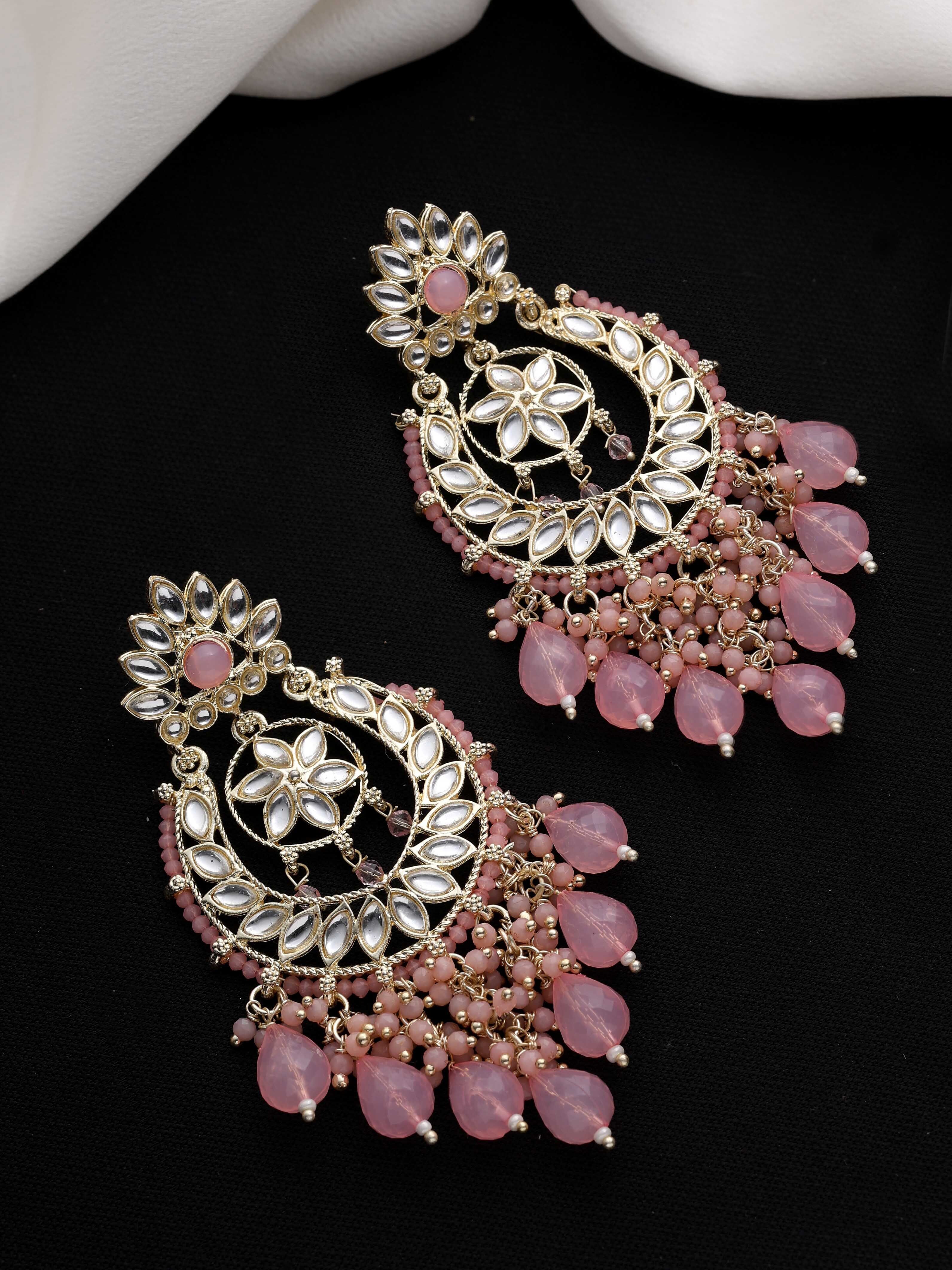 Kundan Elegance Chandbalis Earrings...