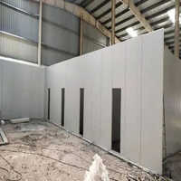 Gypsum Board Partition - Aluminum & Steel, 10-15 Feet Size, Available In Various Colors, Easy To Clean & Modern Polished Finish