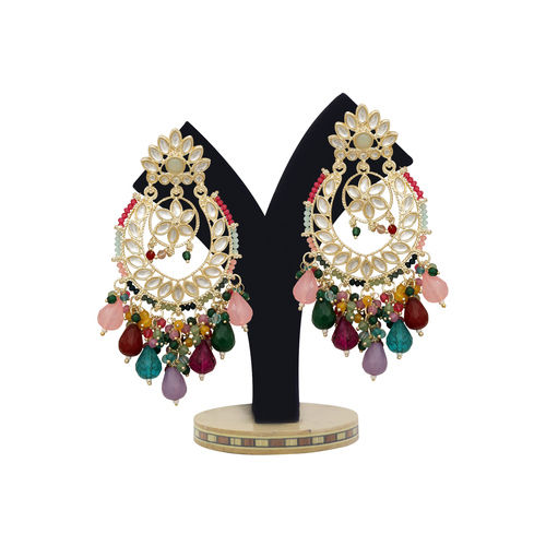 Kundan Elegance Chandbalis Earrings.....