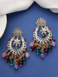 Kundan Elegance Chandbalis Earrings.....