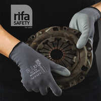 Pu 102 Premium Grey Gloves - Design: The Ergonomic