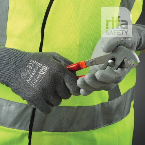 PU102 Flex-e-PU Polyurethane Coated Gloves Grey 